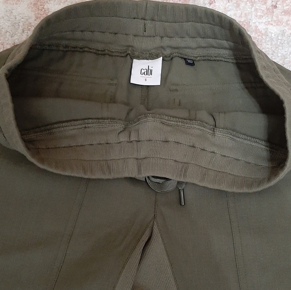 CAbi Marathon Olive Green Lounge Drawstring Jogger Pants - Picture 5 of 8